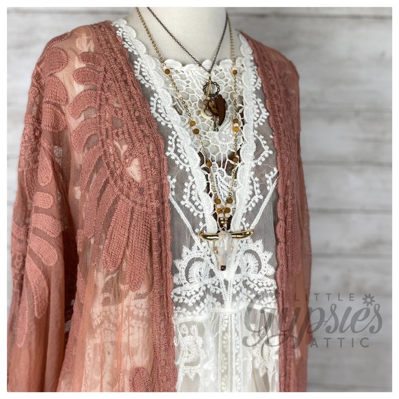 POL Antique Lace Romance Midi Dress - Picture 2 of 12